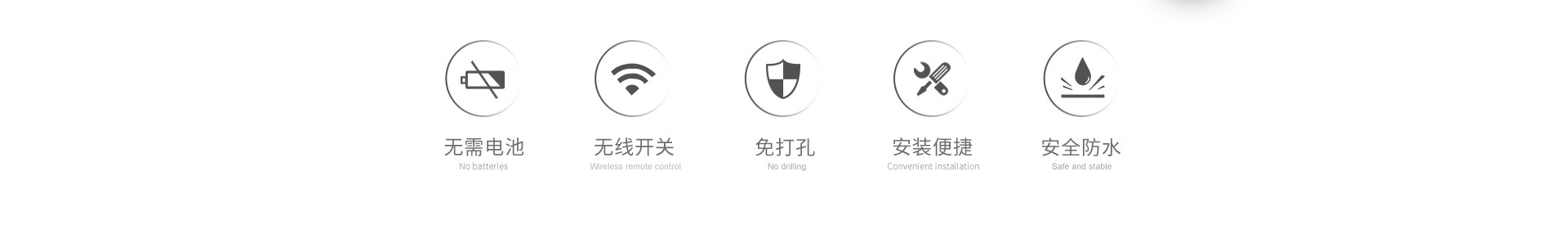 垃圾處理(li)器(qi)遙控開關無需電(dian)池，無線(xiàn)開關，免打孔，安(an)裝(zhuang)便捷，安(an)全防水